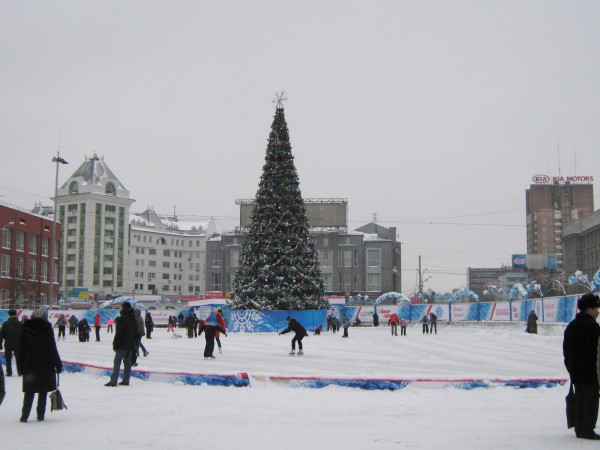 Каток на площади Ленина © Алёна Груя