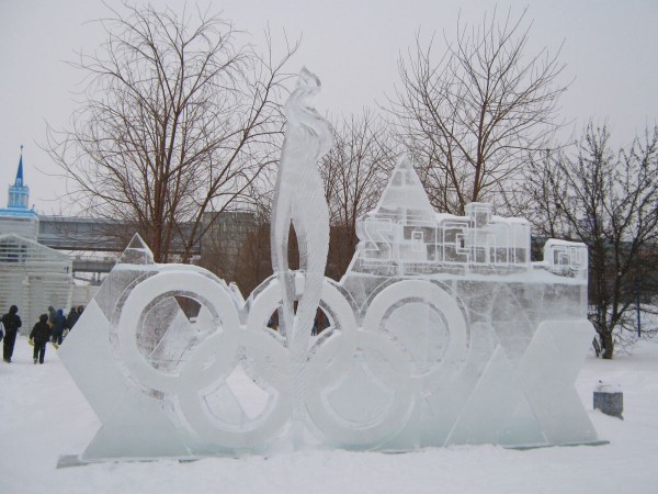 Скульптура изо льда – символ Олимпиады © Алёна Груя