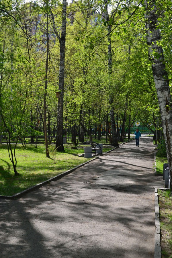 Аллейка для прогулок на территории парка на улице Мичурина © Алёна Груя