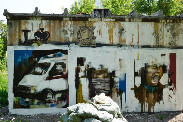 Незаконченное граффити «Шум города» © Алёна Груя