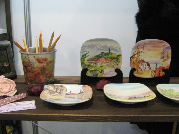Декоративные тарелки на выставке © Алёна Груя