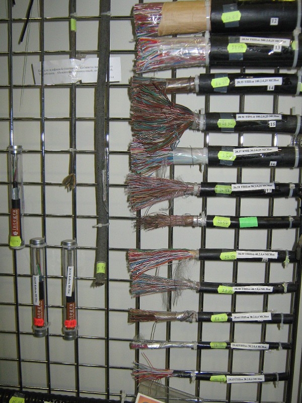 Разные виды кабелей в Музее связи © Алёна Груя