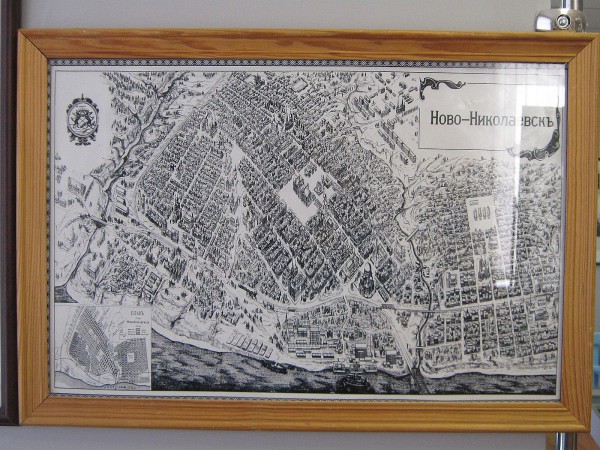 Карта Новониколаевска в Музее истории развития образования Новосибирска и области © Алёна Груя