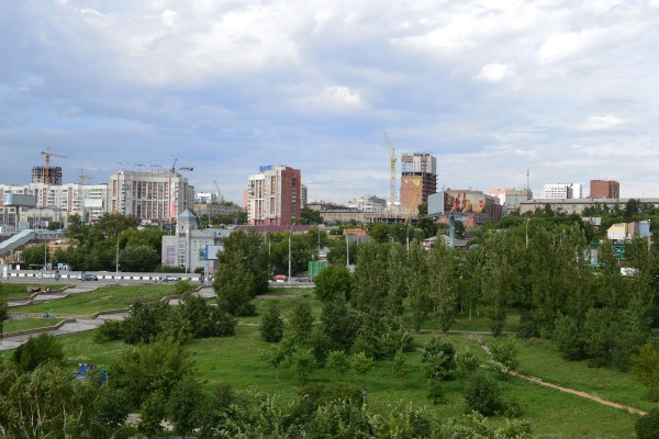 Вид на Новосибирск с колеса обозрения на набережной © Алёна Груя