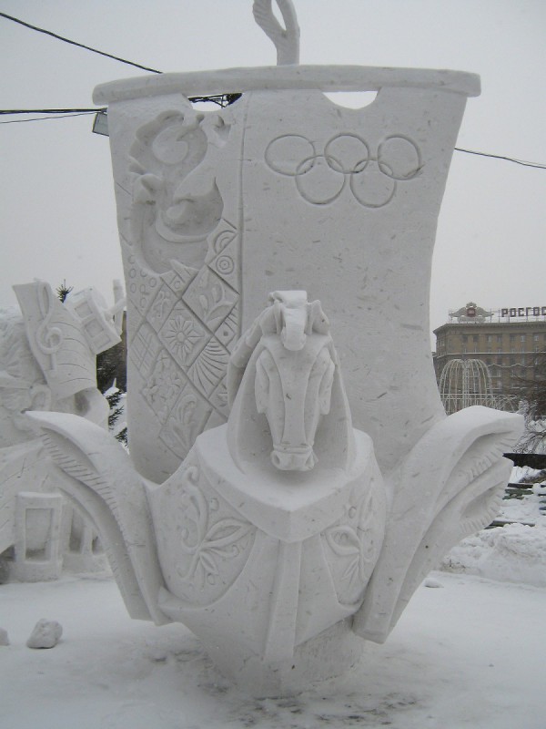Снежная скульптура иркутских мастеров © Алёна Груя