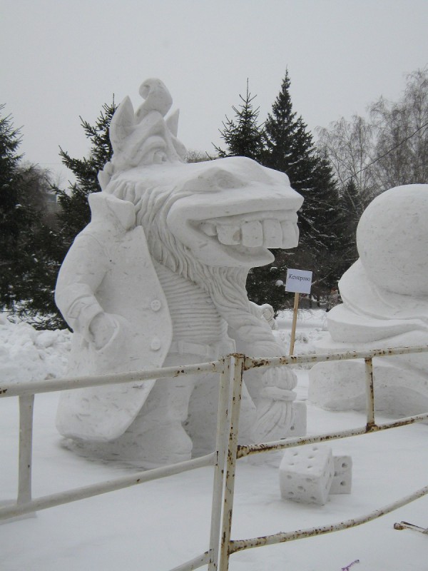 Снежная скульптура от команды из Кемерово © Алёна Груя