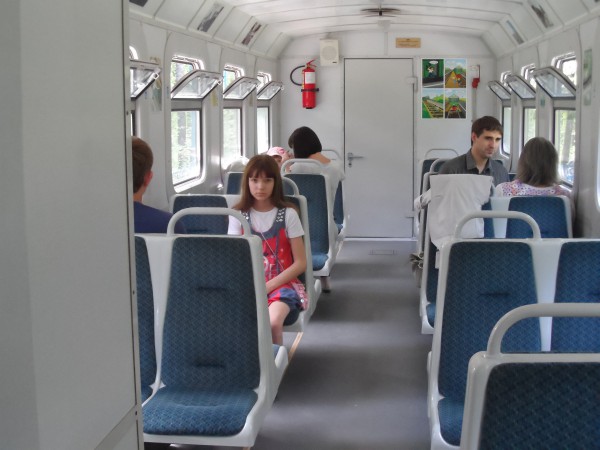 В вагоне детской железной дороги © Елена Саблина